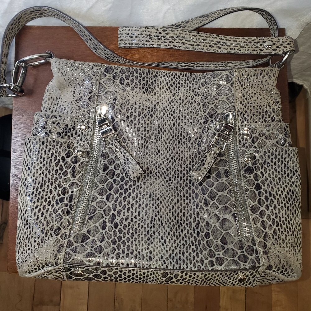 B. Makowsky vintage grey handbag - Picture 6 of 11
